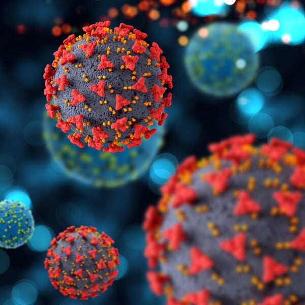 Freepik Imagem células 3d virus covid 19